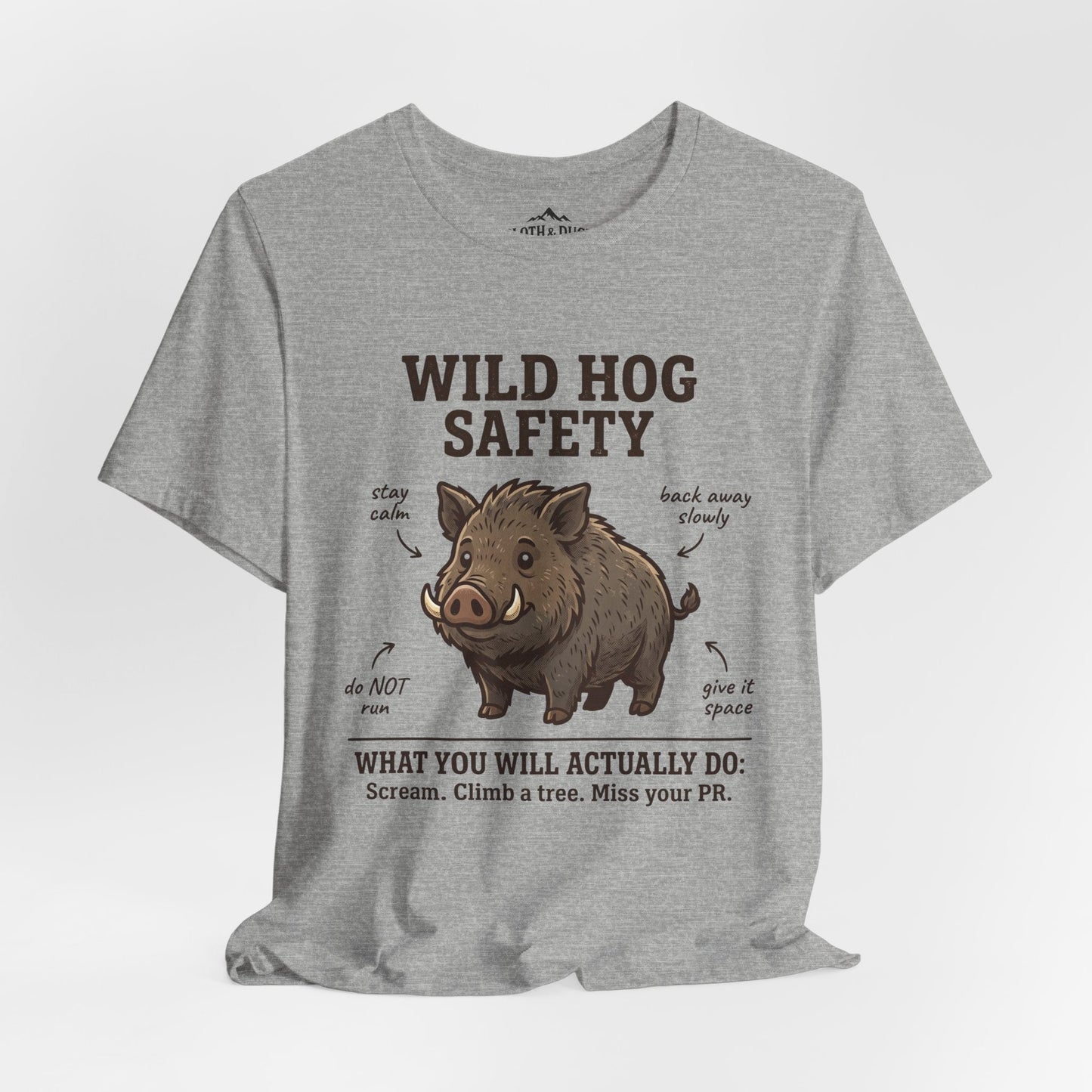 Feral Hog Safety T-Shirt - S - Sloth & Duck