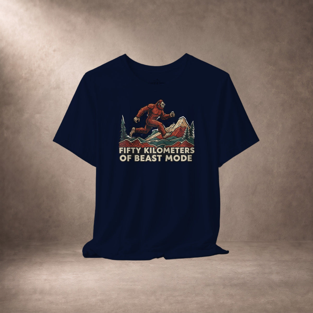 Fifty Kilometers Of Beast Mode Running Bigfoot T-Shirt -XS - Sloth & Duck