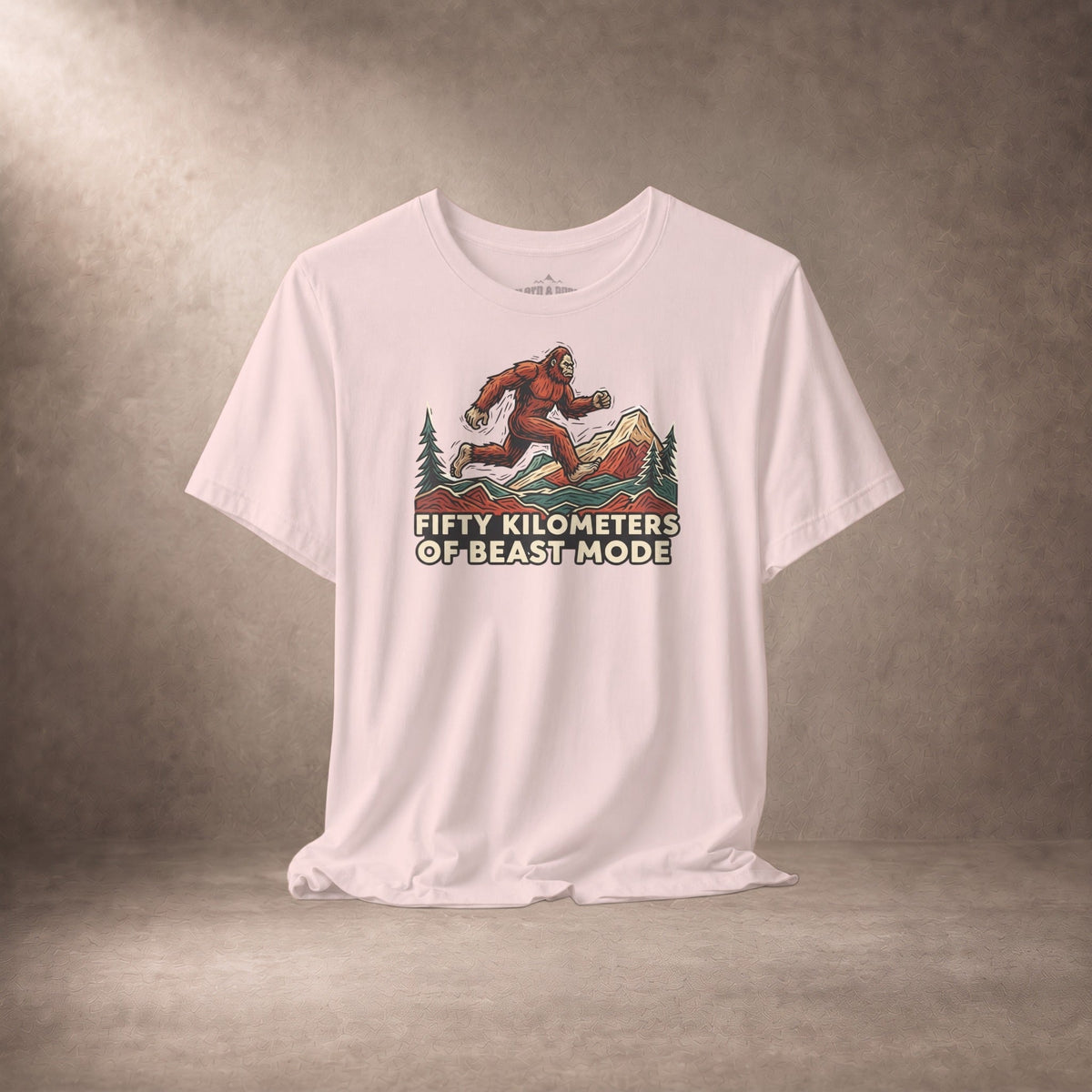 Fifty Kilometers Of Beast Mode Running Bigfoot T-Shirt -XS - Sloth & Duck
