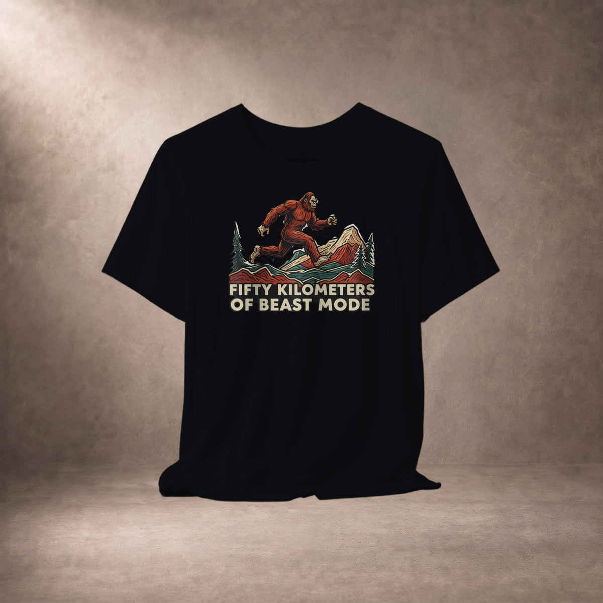 Fifty Kilometers Of Beast Mode Running Bigfoot T-Shirt -XS - Sloth & Duck