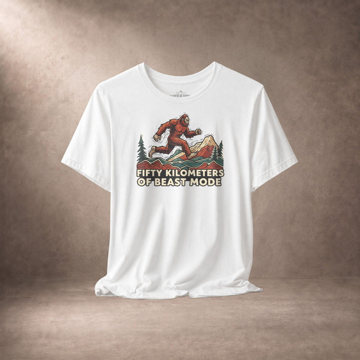 Fifty Kilometers Of Beast Mode Running Bigfoot T-Shirt -XS - Sloth & Duck