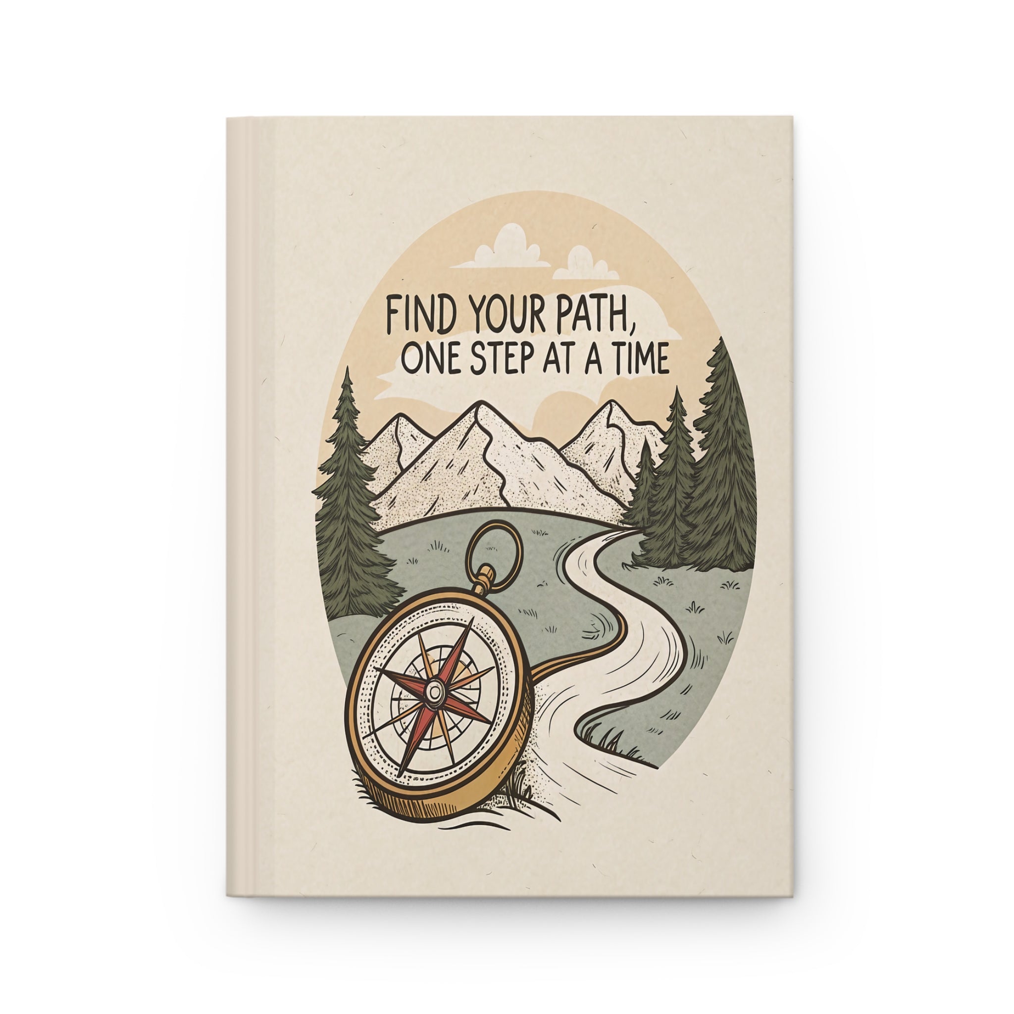 find your path one step at a time journal cover