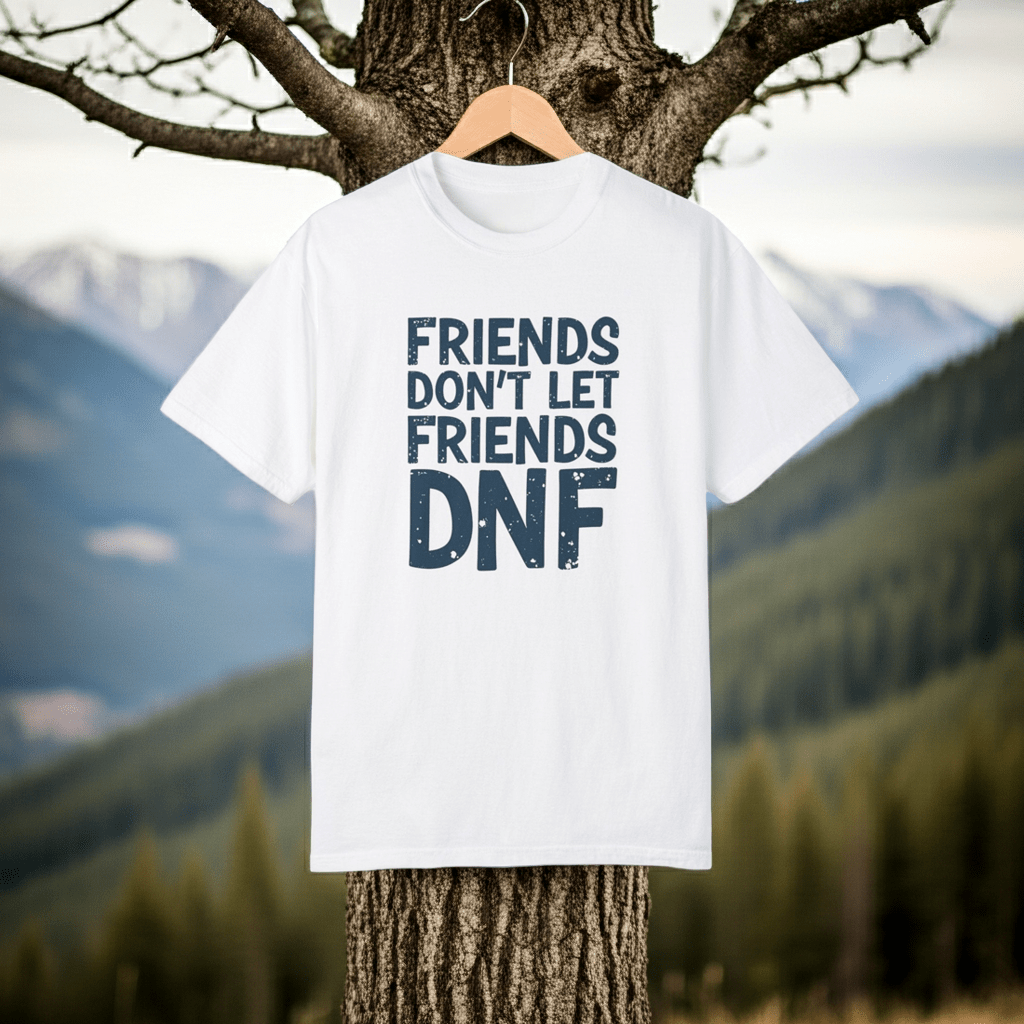 Friends Don’t Let Friends DNF T-Shirt - Terracotta - Sloth & Duck