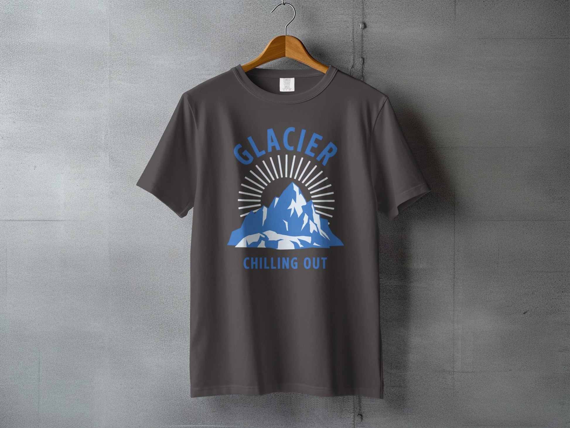 Glacier National Park 'Chilling Out' T-Shirt - S - Sloth & Duck