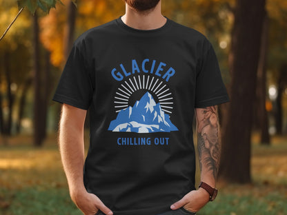 Glacier National Park 'Chilling Out' T-Shirt - S - Sloth & Duck