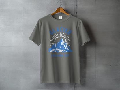 Glacier National Park 'Chilling Out' T-Shirt - S - Sloth & Duck