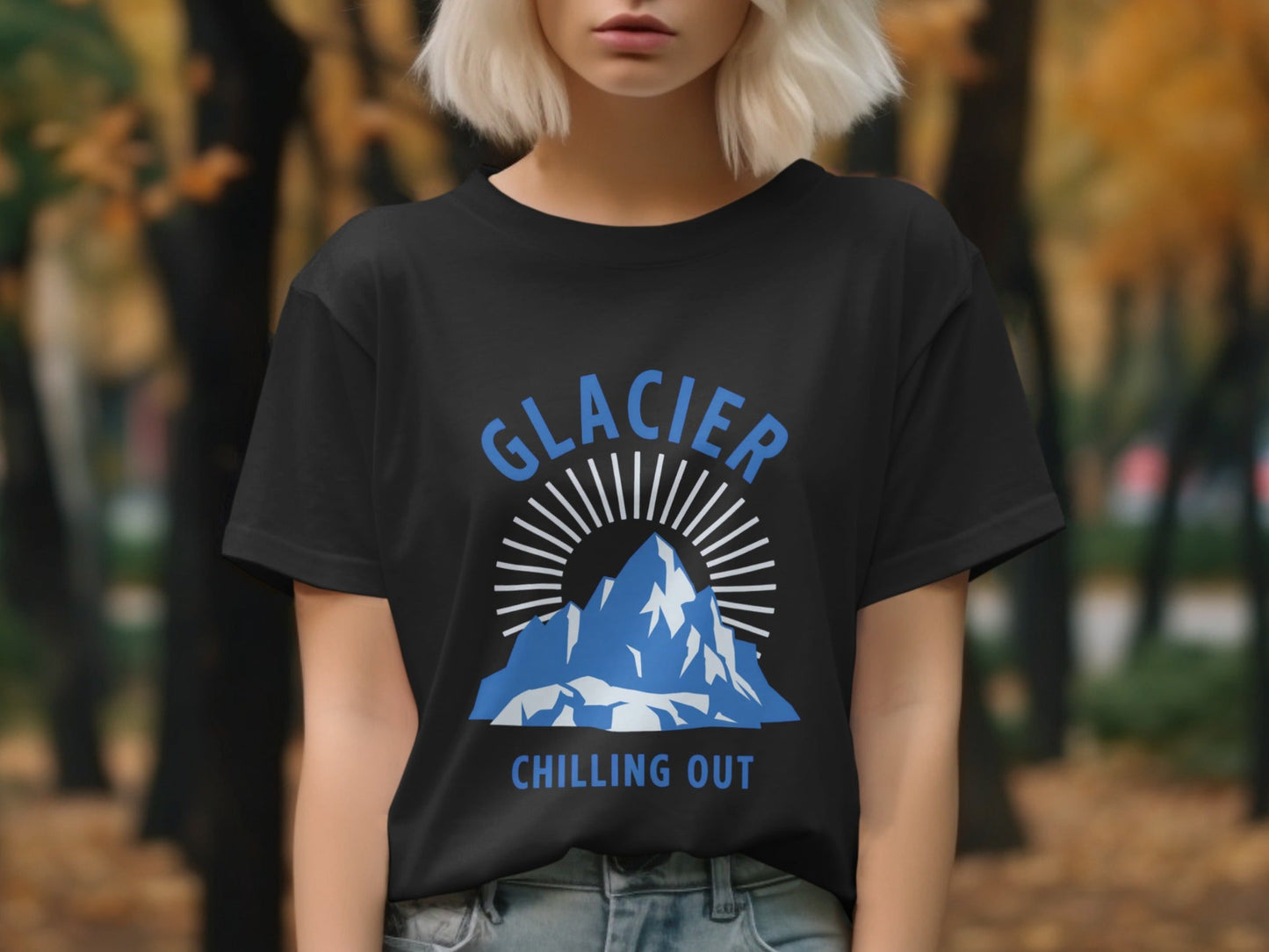 Glacier National Park 'Chilling Out' T-Shirt - S - Sloth & Duck