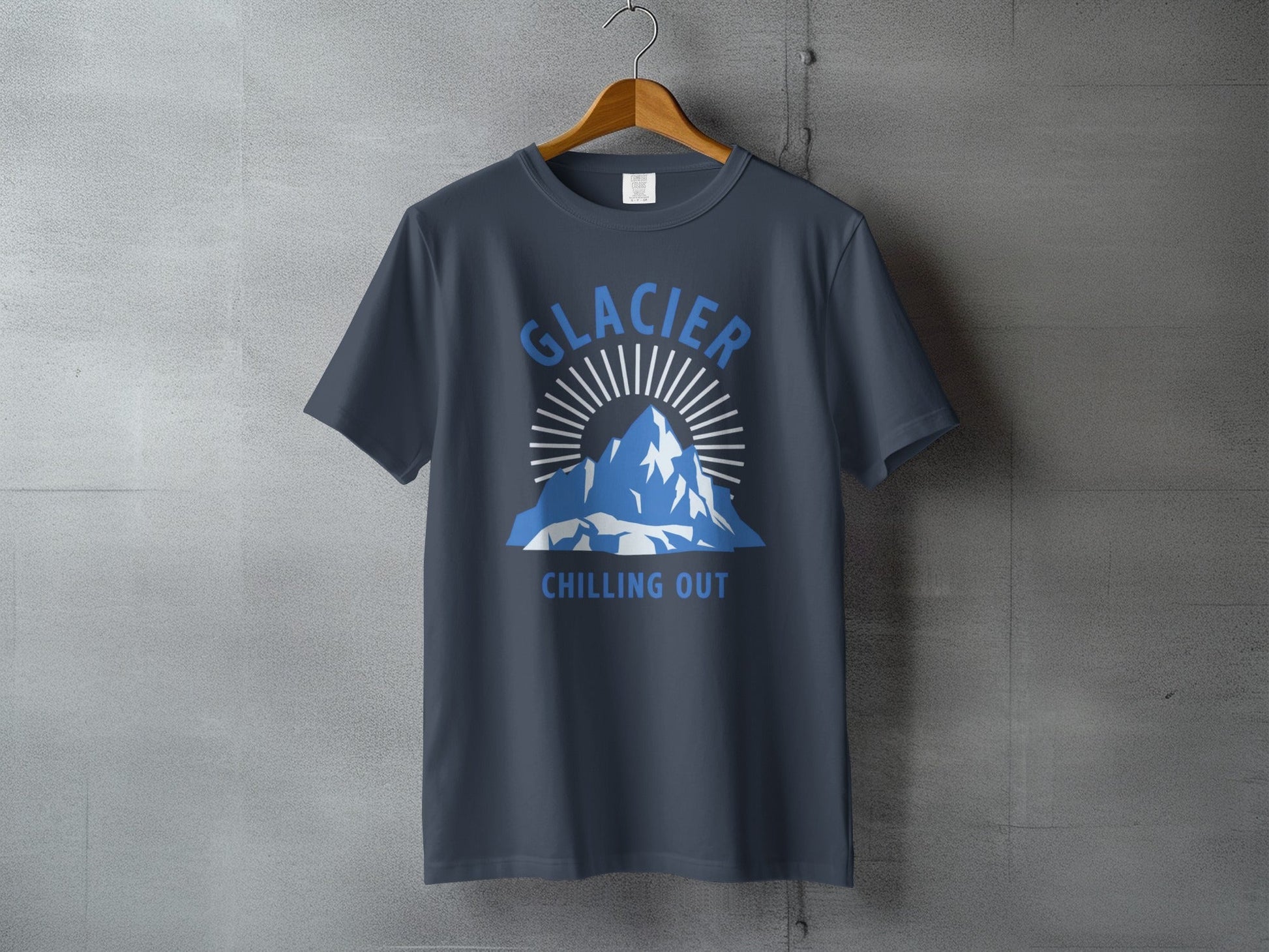 Glacier National Park 'Chilling Out' T-Shirt - S - Sloth & Duck