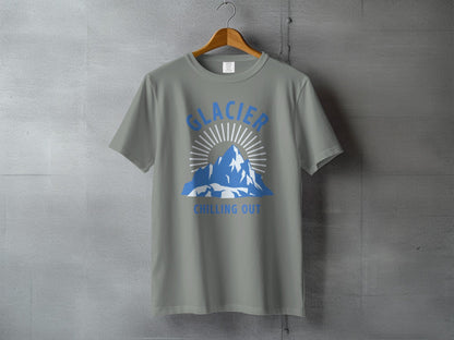Glacier National Park 'Chilling Out' T-Shirt - S - Sloth & Duck
