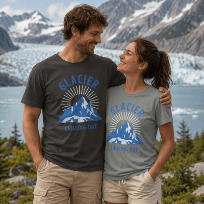 Glacier National Park 'Chilling Out' T-Shirt -S - Sloth & Duck