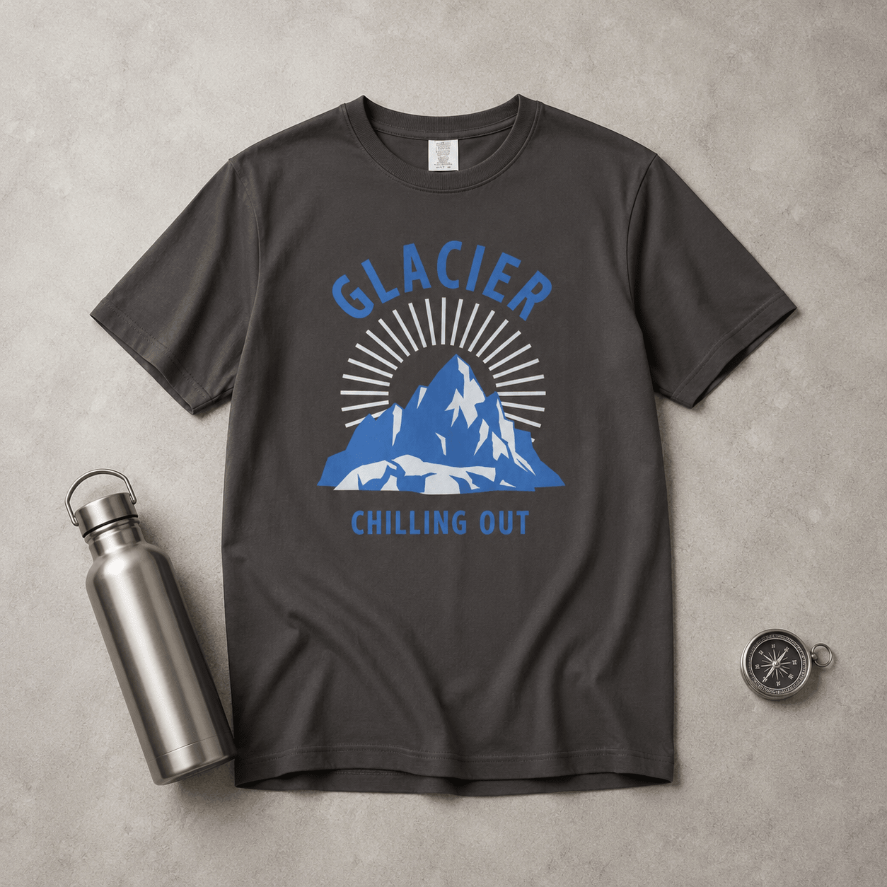 Glacier National Park 'Chilling Out' T-Shirt -S - Sloth & Duck