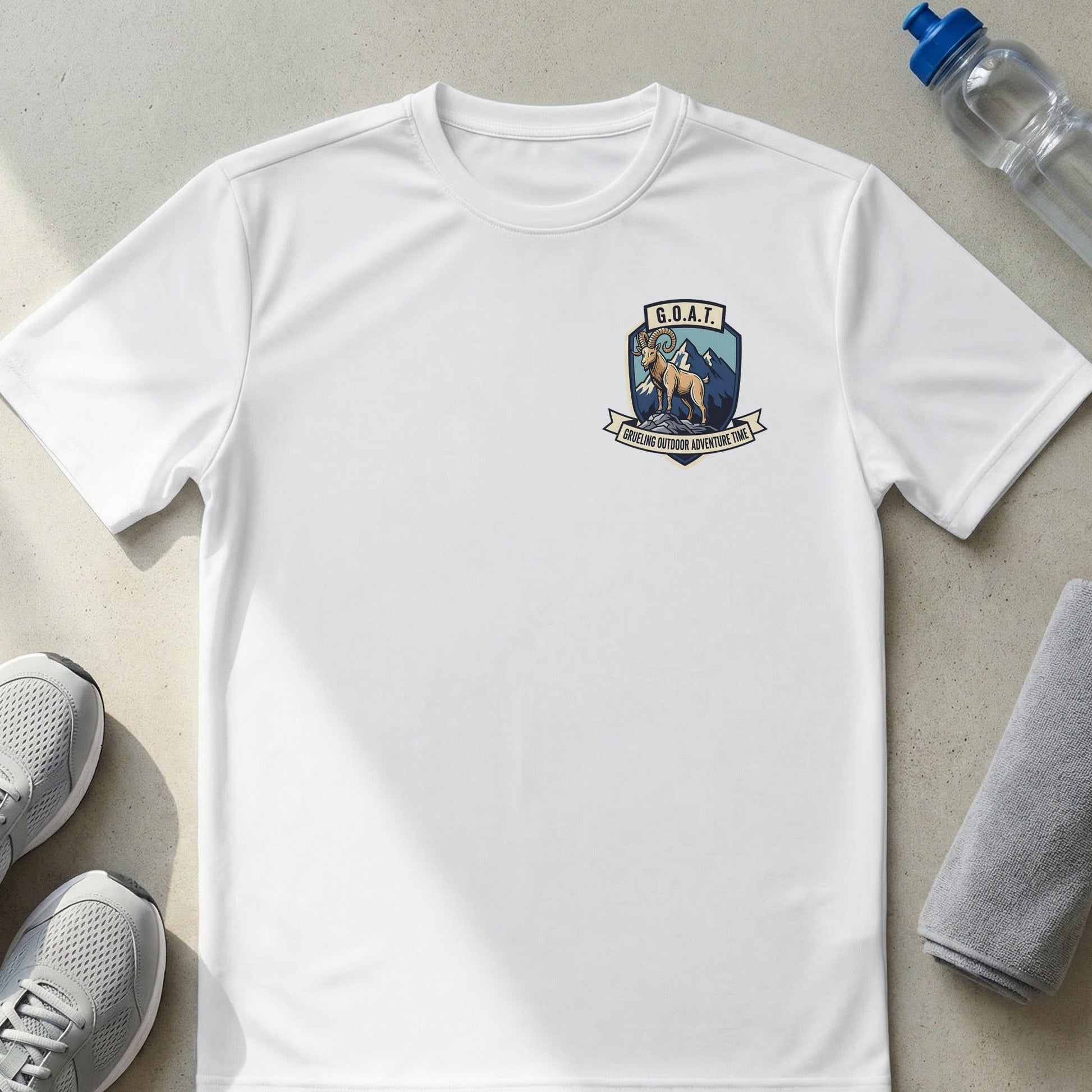 G.O.A.T. Grueling Outdoor Adventure Time Mountain Goat T-Shirt - XS - Sloth & Duck