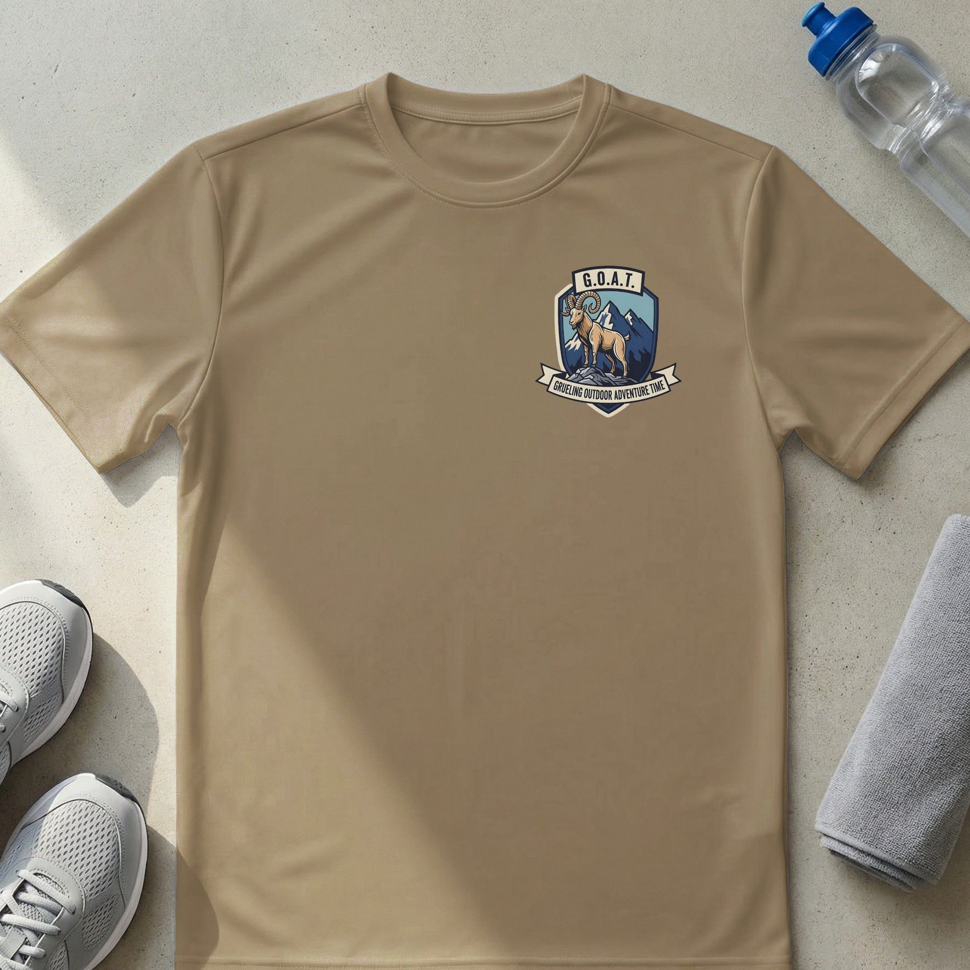 G.O.A.T. Grueling Outdoor Adventure Time Mountain Goat T-Shirt - XS - Sloth & Duck