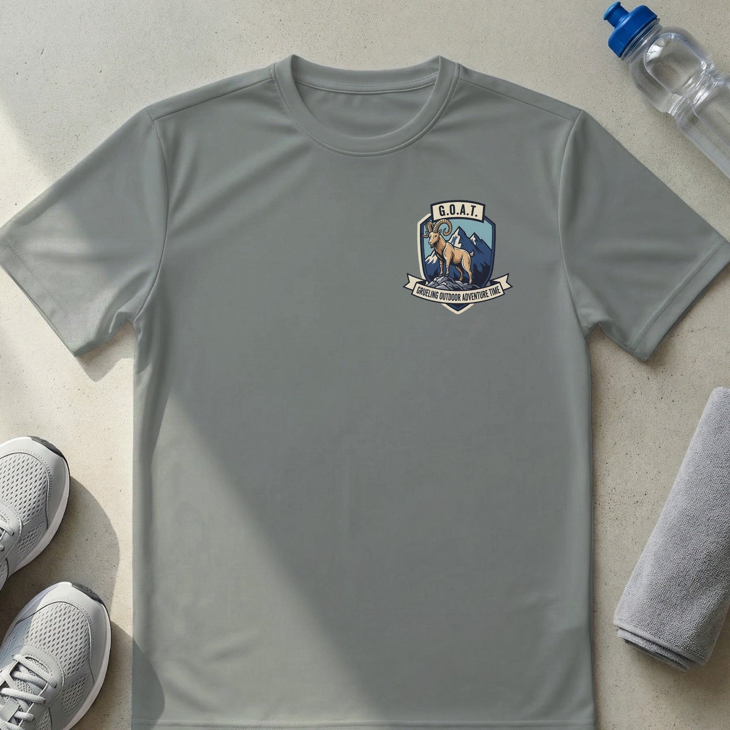 G.O.A.T. Grueling Outdoor Adventure Time Mountain Goat T-Shirt - XS - Sloth & Duck
