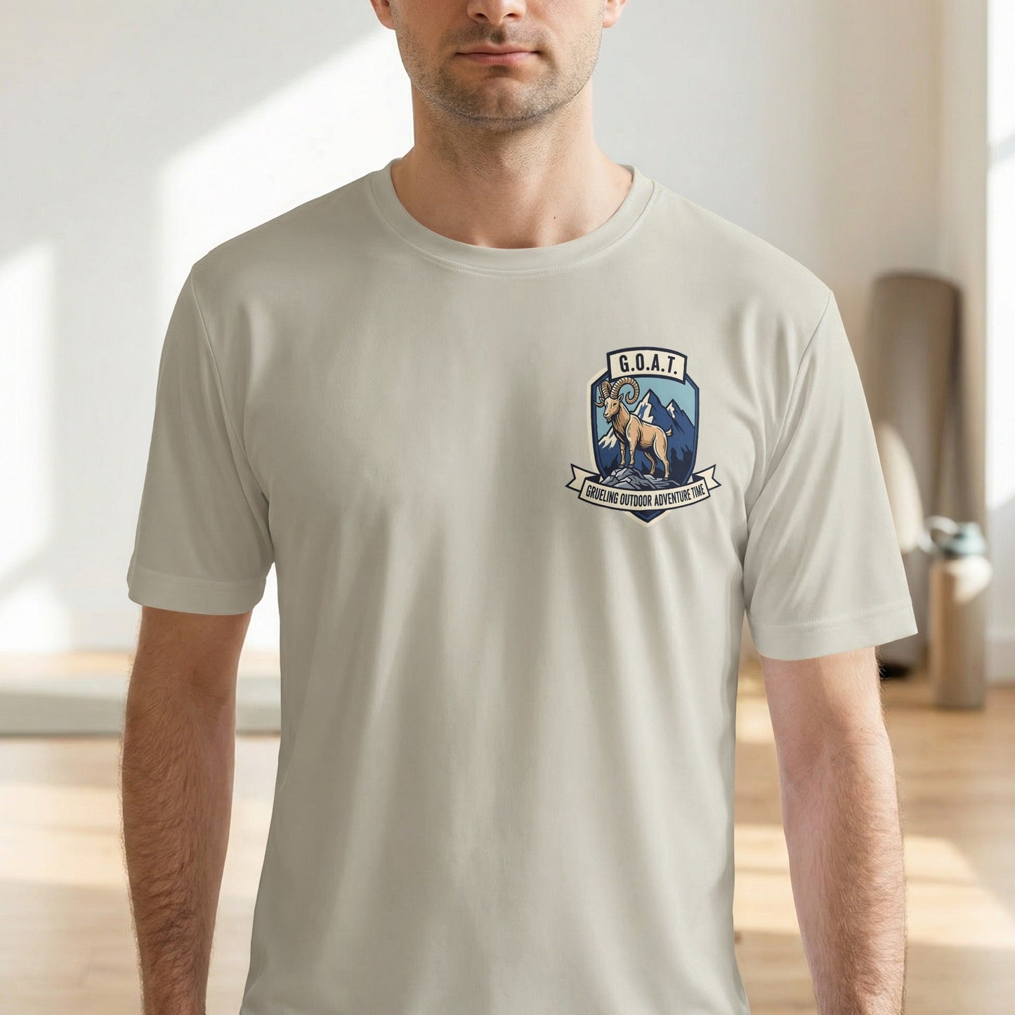 G.O.A.T. Grueling Outdoor Adventure Time Mountain Goat T-Shirt - XS - Sloth & Duck