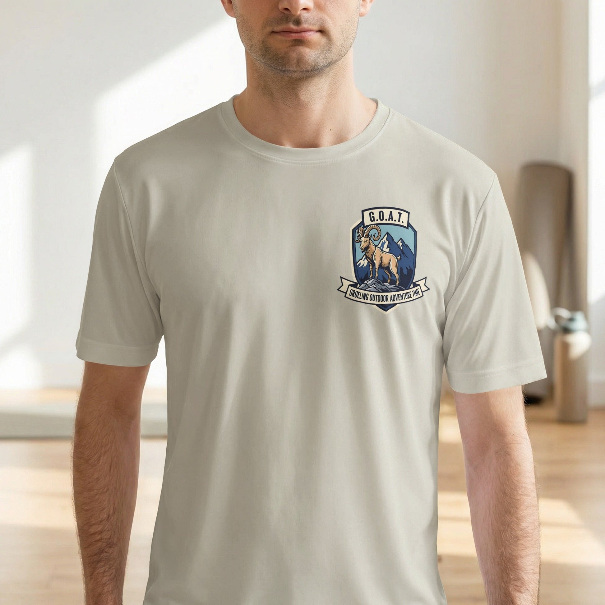 G.O.A.T. Grueling Outdoor Adventure Time Mountain Goat T-Shirt - XS - Sloth & Duck