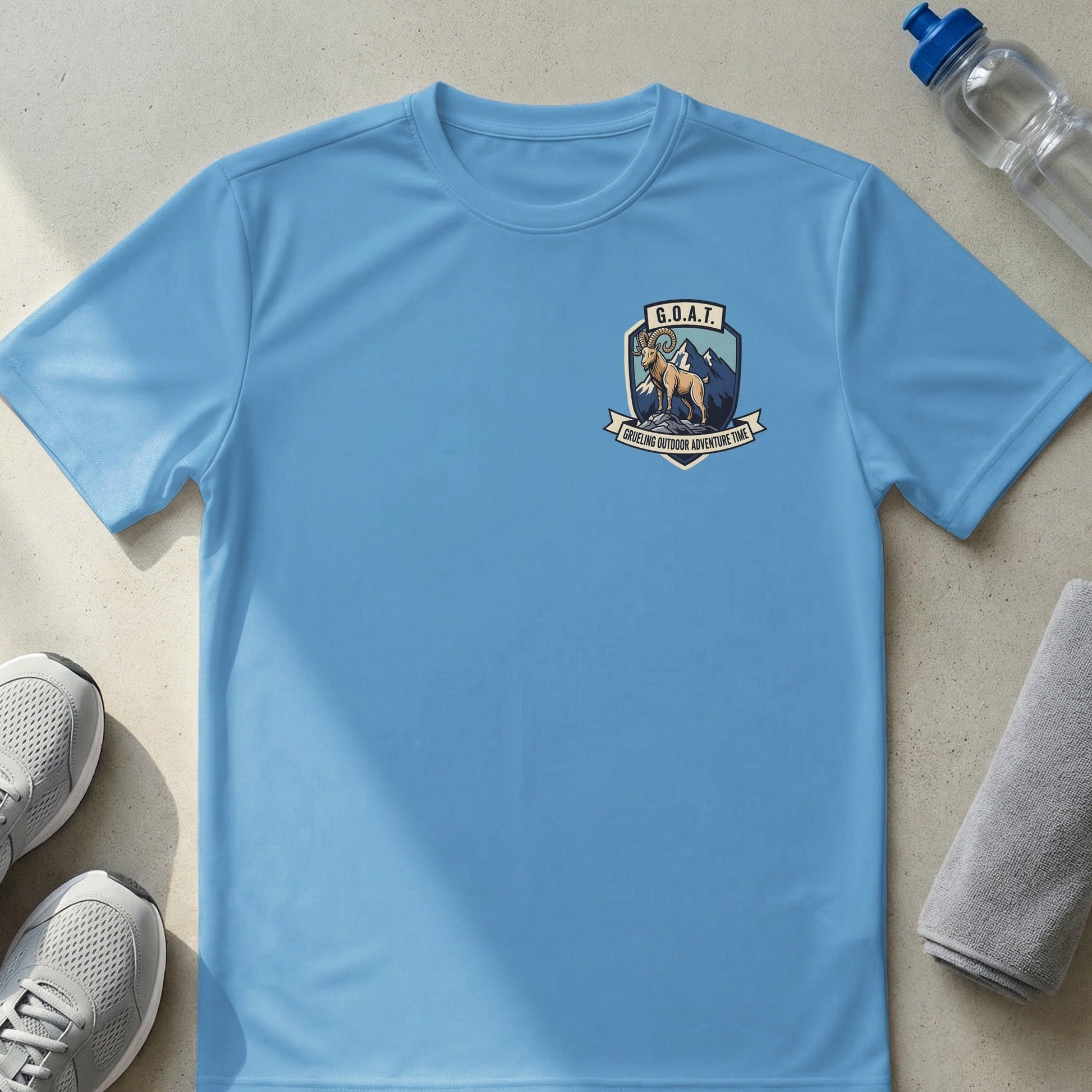 G.O.A.T. Grueling Outdoor Adventure Time Mountain Goat T-Shirt - XS - Sloth & Duck