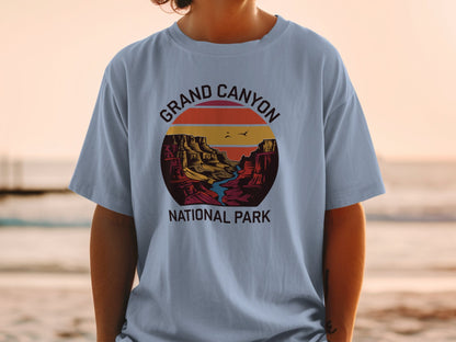 "Grand Canyon National Park" T-Shirt - Washed Denim - Sloth & Duck