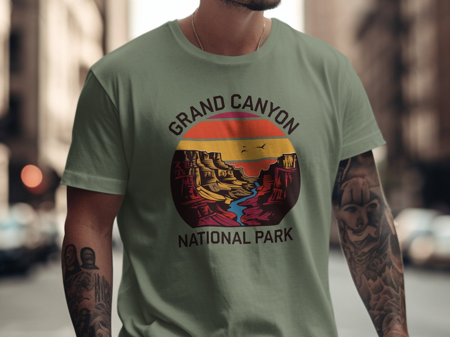 "Grand Canyon National Park" T-Shirt - Sage - Sloth & Duck