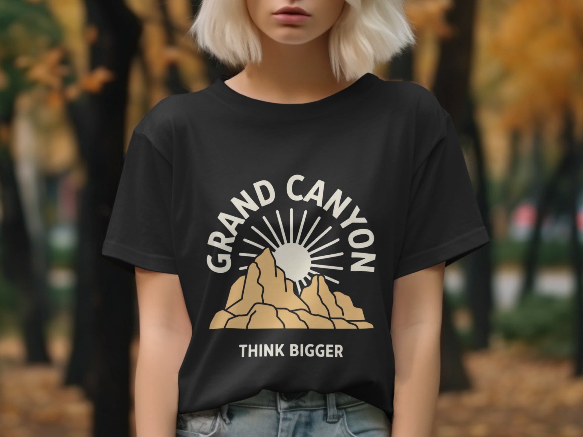 Grand Canyon National Park 'Think Bigger' Graphic T-Shirt - S - Sloth & Duck
