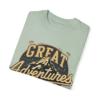 "Great Adventures" Mountain Graphic T-Shirt - Bay - Sloth & Duck