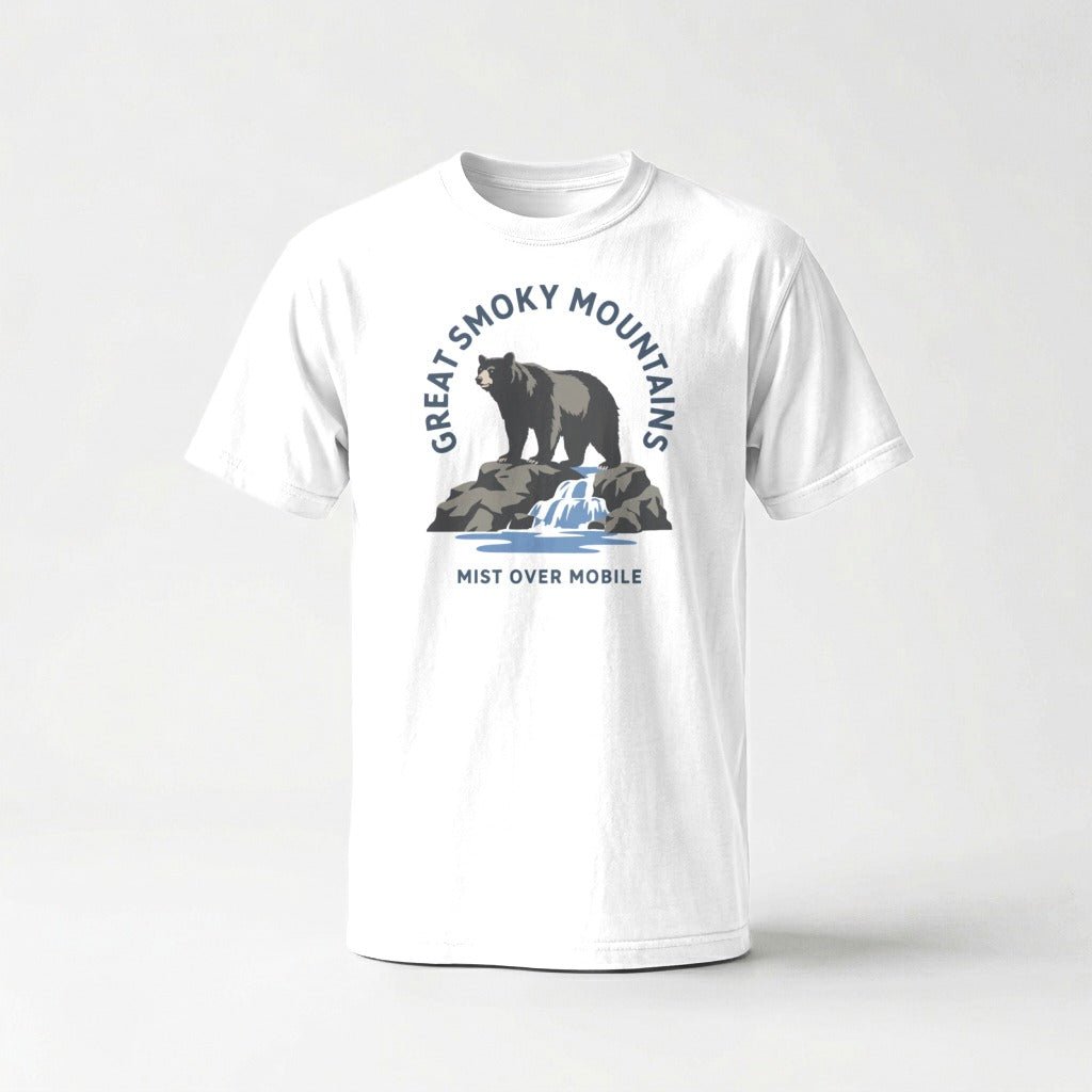 Great Smoky Bear Falls Heritage T-Shirt - S - Sloth & Duck