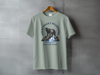 Great Smoky Bear Falls Heritage T-Shirt - S - Sloth & Duck