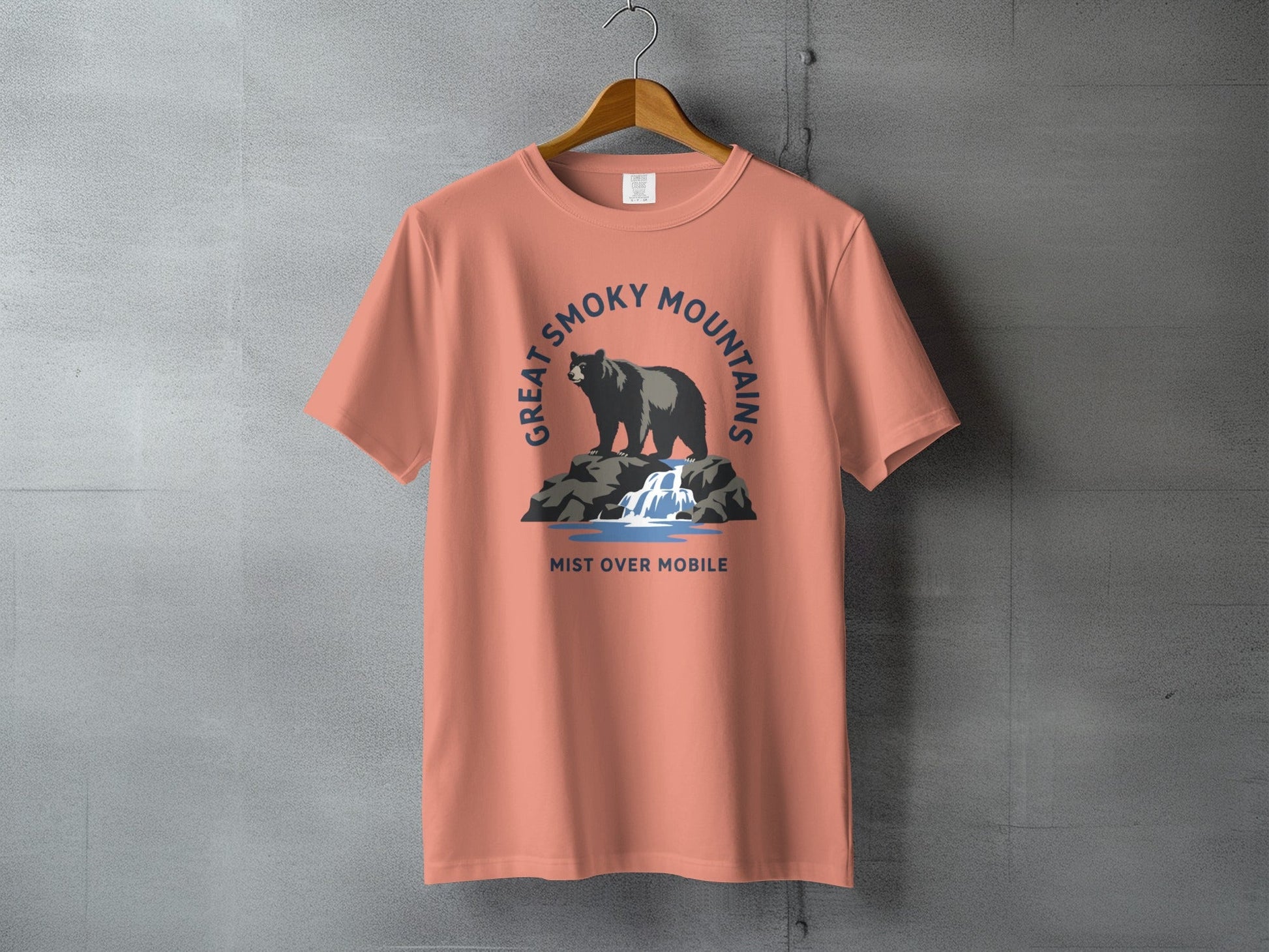 Great Smoky Bear Falls Heritage T-Shirt - S - Sloth & Duck