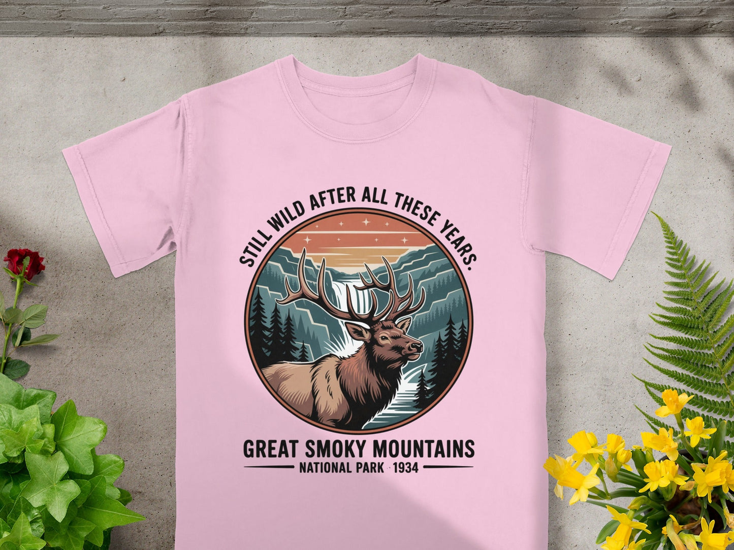 Great Smoky Mountains National Park T-Shirt - S - Sloth & Duck