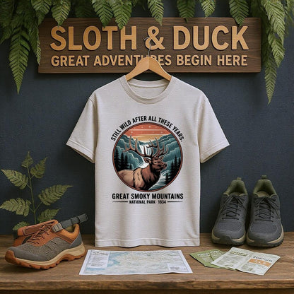 Great Smoky Mountains National Park T-Shirt - S - Sloth & Duck