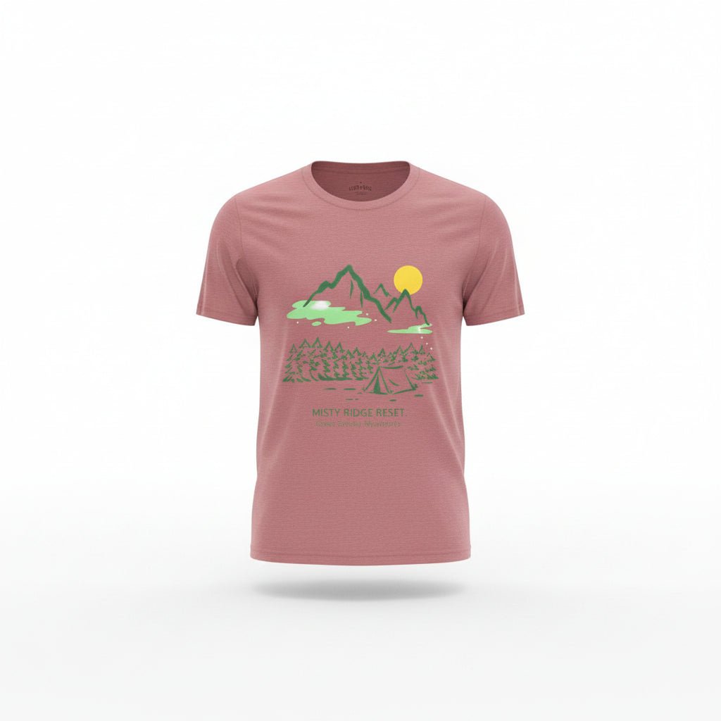 Great Smoky Mountains T-Shirt | Misty Ridge Reset Camping Tee - S - Sloth & Duck