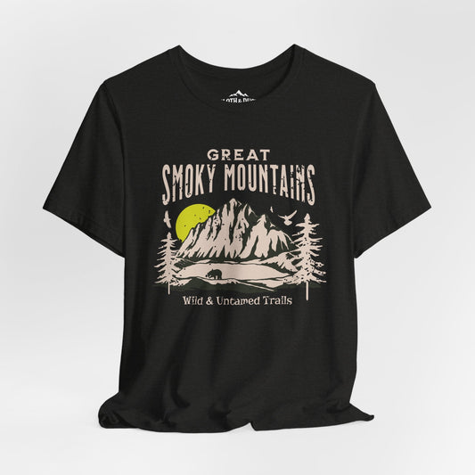 Great Smoky Mountains — Wild & Untamed Trails T-Shirt - S - Sloth & Duck