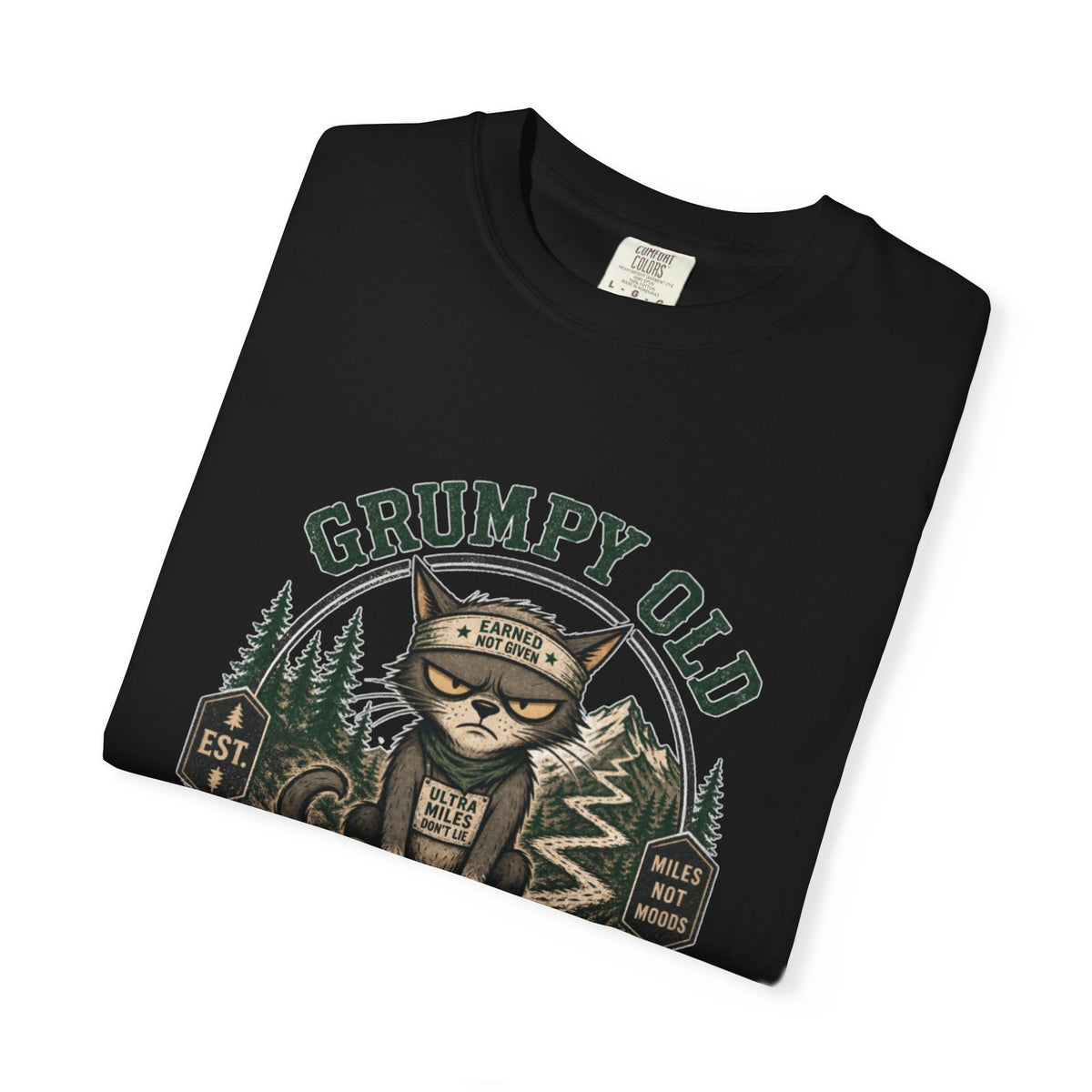Grumpy Old Trail Runner T-Shirt -Black - Sloth & Duck