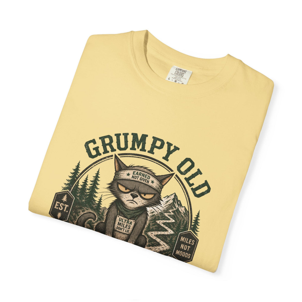 Grumpy Old Trail Runner T-Shirt -Butter - Sloth & Duck