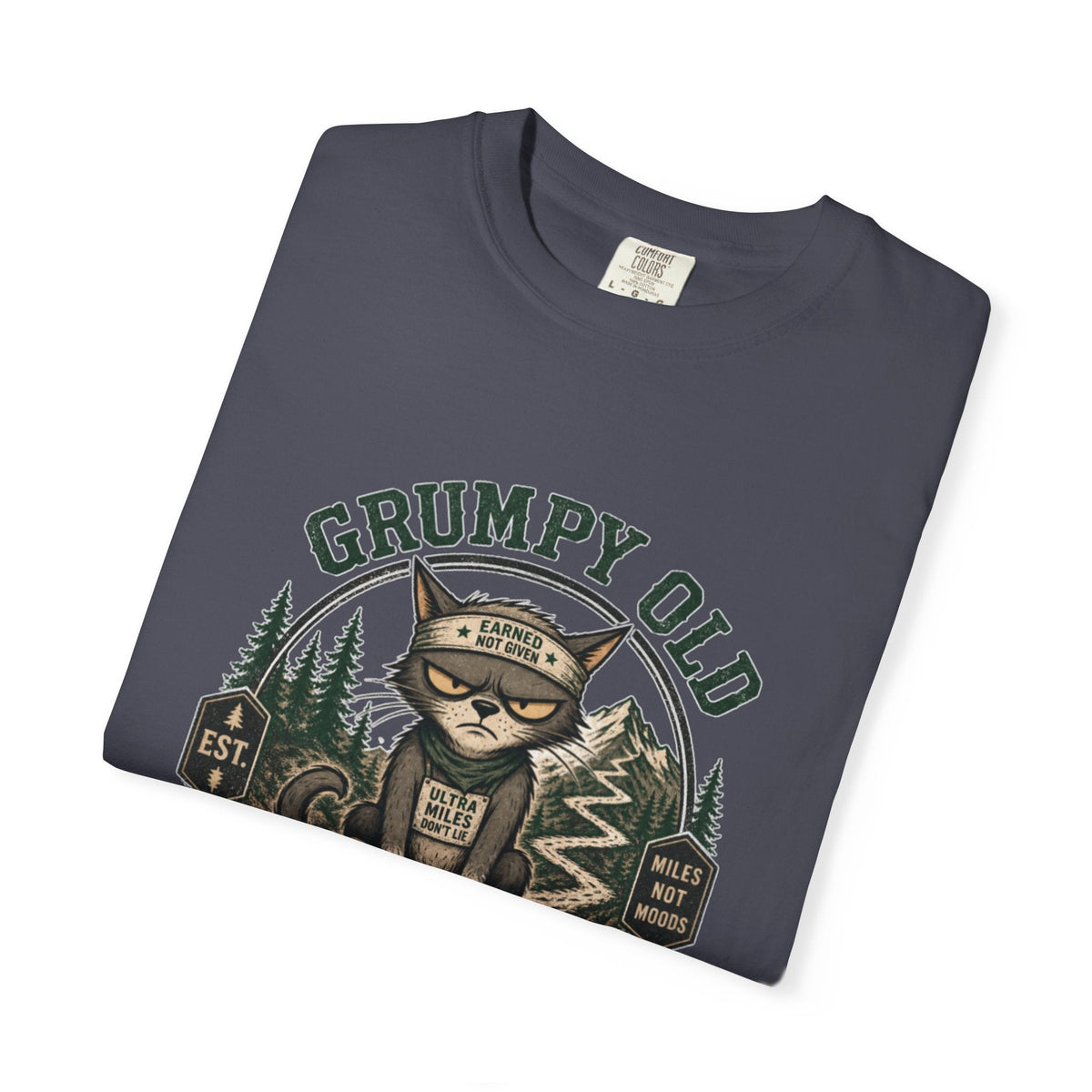 Grumpy Old Trail Runner T-Shirt -Navy - Sloth & Duck