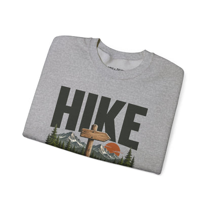 Hike Responsibly Crewneck Sweatshirt -S - Sloth & Duck