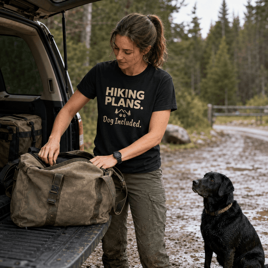 Hiking Plans Dog Included T-Shirt -S - Sloth & Duck