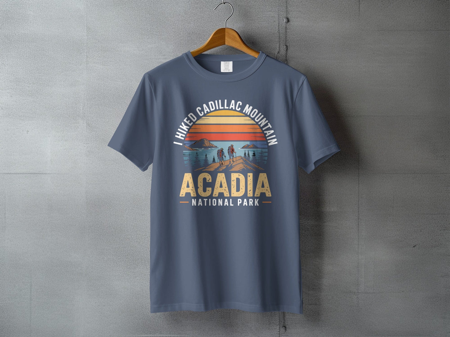 "I Hiked Acadia National Park" T-Shirt - S - Sloth & Duck