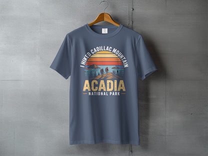 "I Hiked Acadia National Park" T-Shirt - S - Sloth & Duck