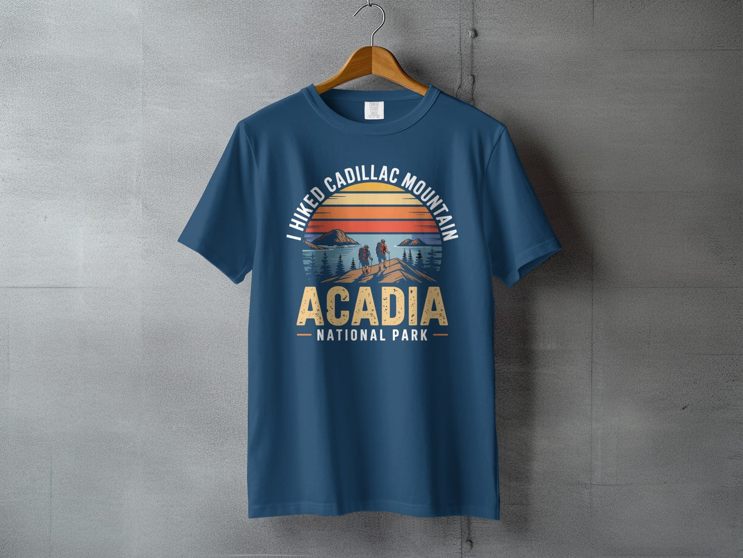 "I Hiked Acadia National Park" T-Shirt - S - Sloth & Duck