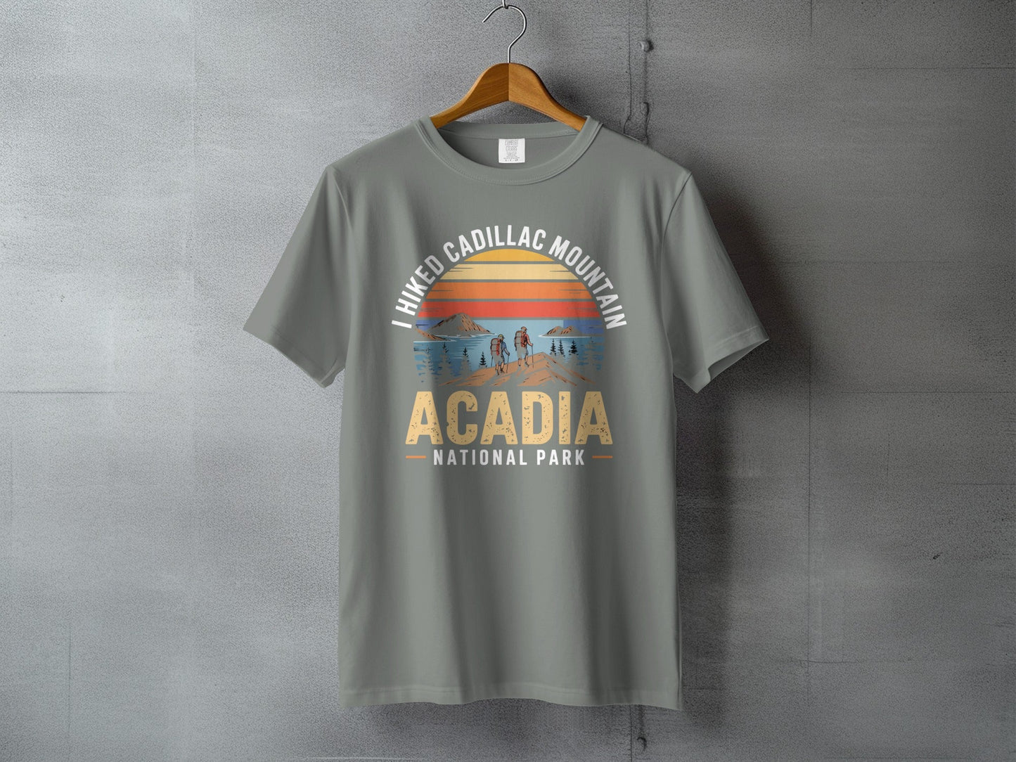 I Hiked Acadia National Park T-Shirt -S - Sloth & Duck