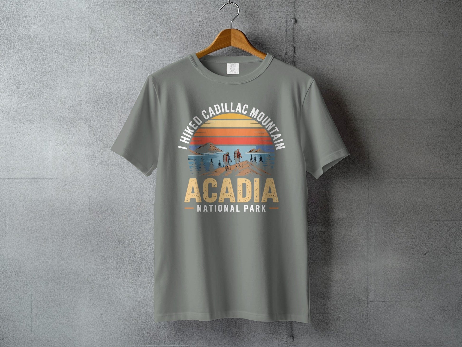 I Hiked Acadia National Park T-Shirt -S - Sloth & Duck