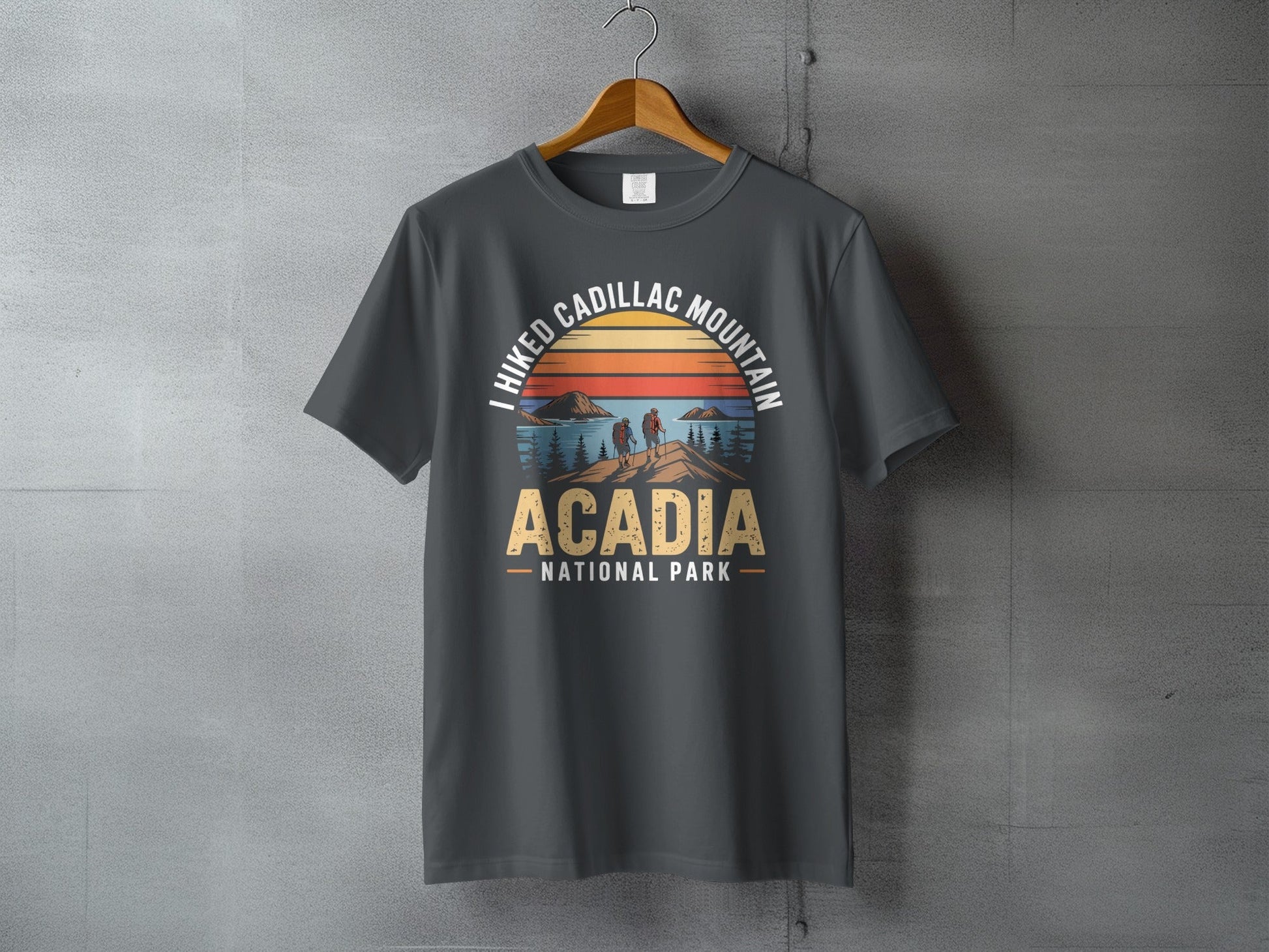 I Hiked Acadia National Park T-Shirt -S - Sloth & Duck