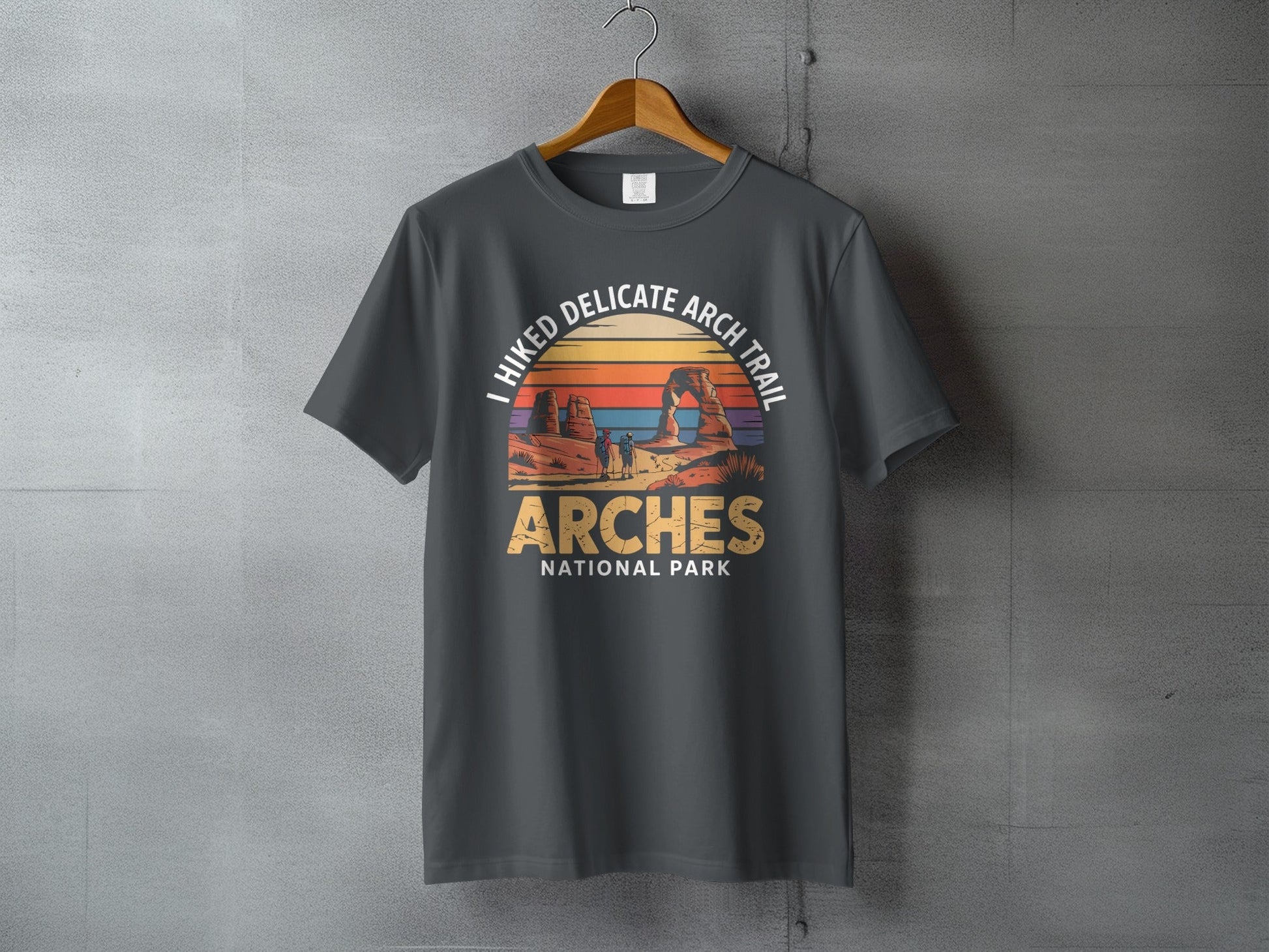 "I Hiked Arches National Park" T-Shirt - S - Sloth & Duck