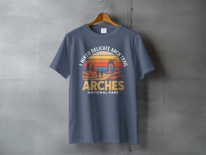 "I Hiked Arches National Park" T-Shirt - S - Sloth & Duck