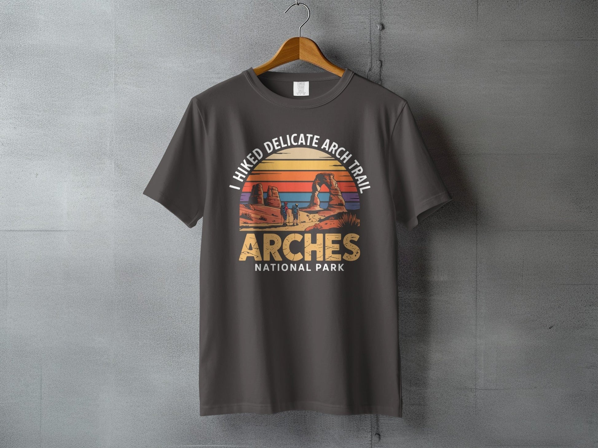 "I Hiked Arches National Park" T-Shirt - S - Sloth & Duck
