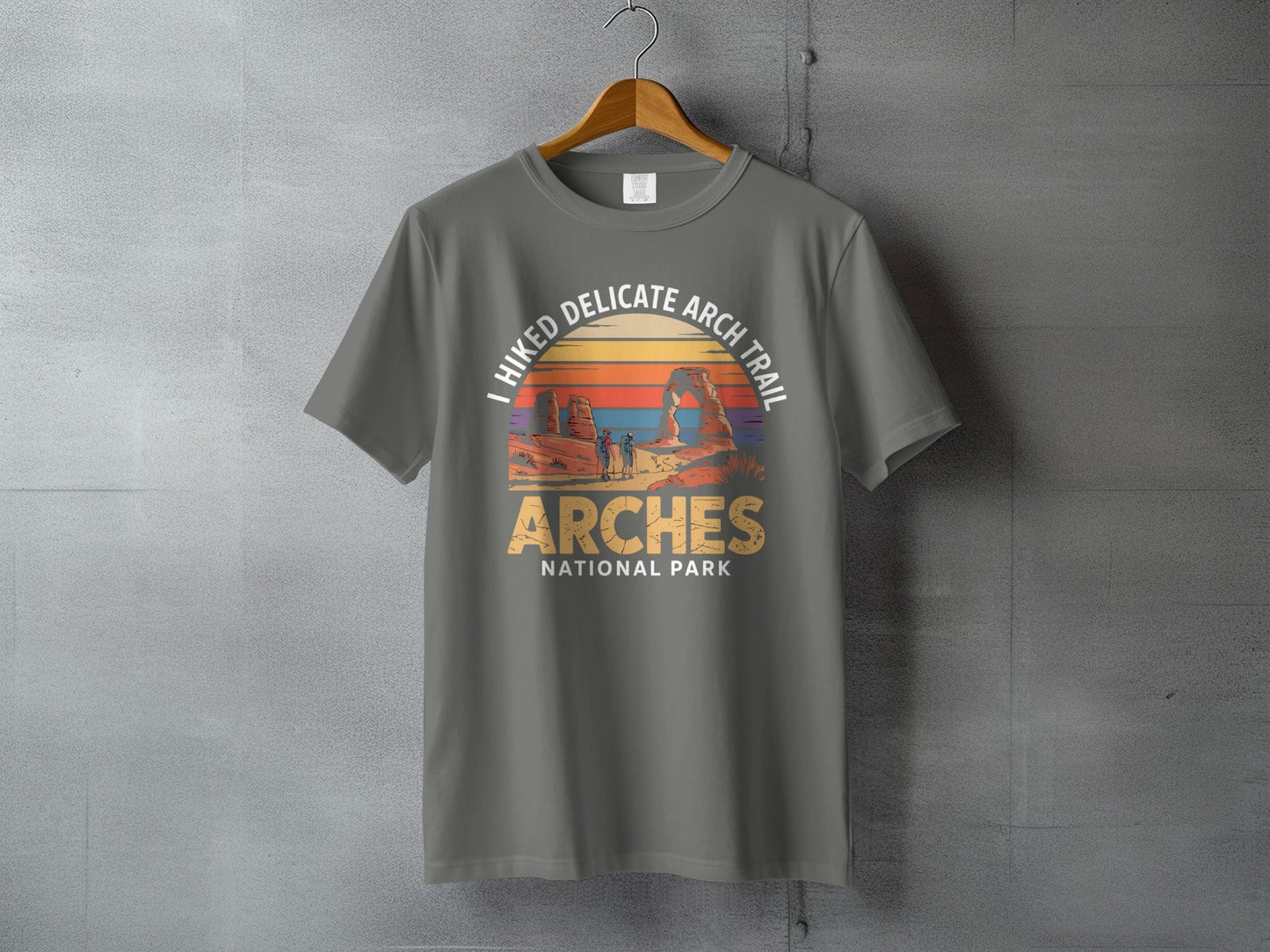 "I Hiked Arches National Park" T-Shirt - S - Sloth & Duck