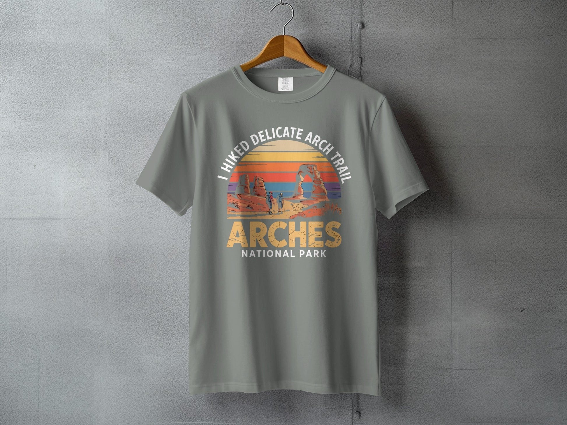 "I Hiked Arches National Park" T-Shirt - S - Sloth & Duck