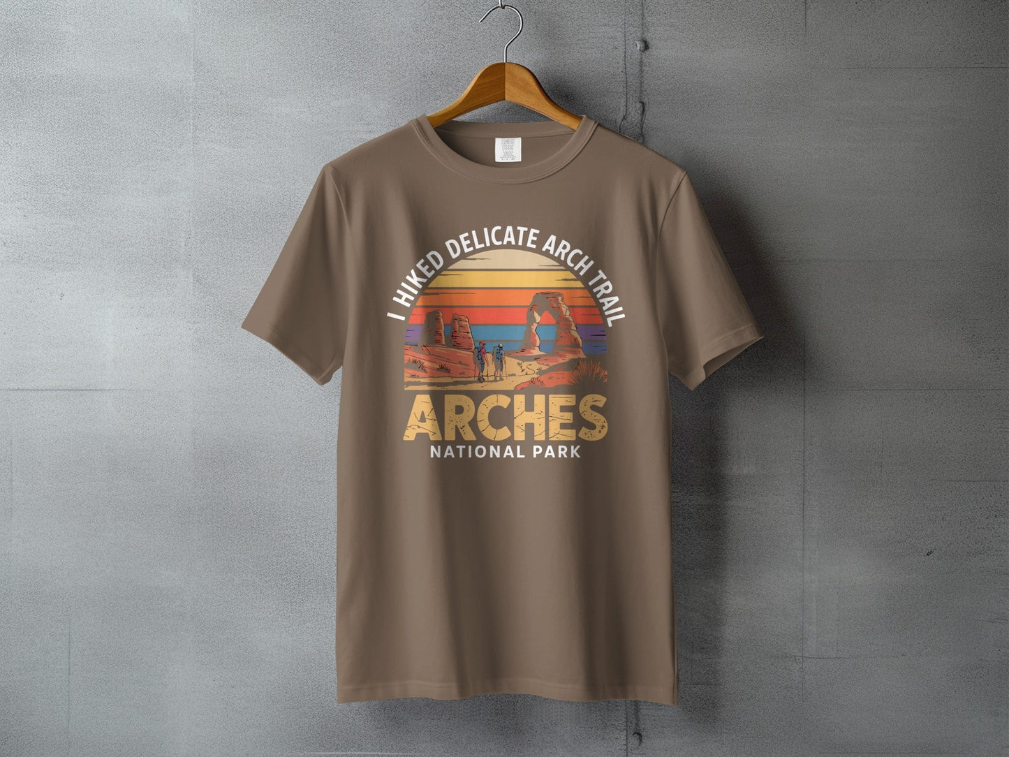 "I Hiked Arches National Park" T-Shirt - S - Sloth & Duck