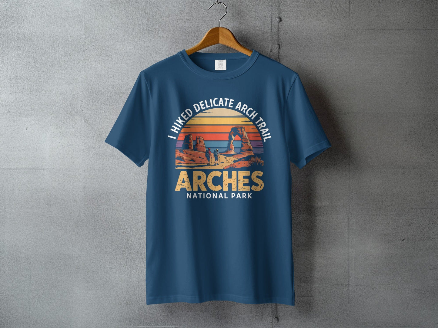 "I Hiked Arches National Park" T-Shirt - S - Sloth & Duck